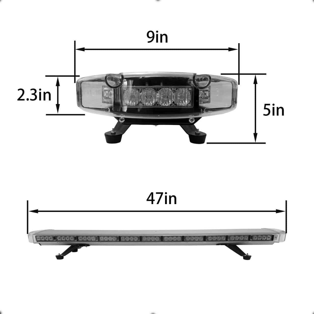 47" 88 LED Ámbar/Amarillo Camión intermitente, Barra de - Imagen 4