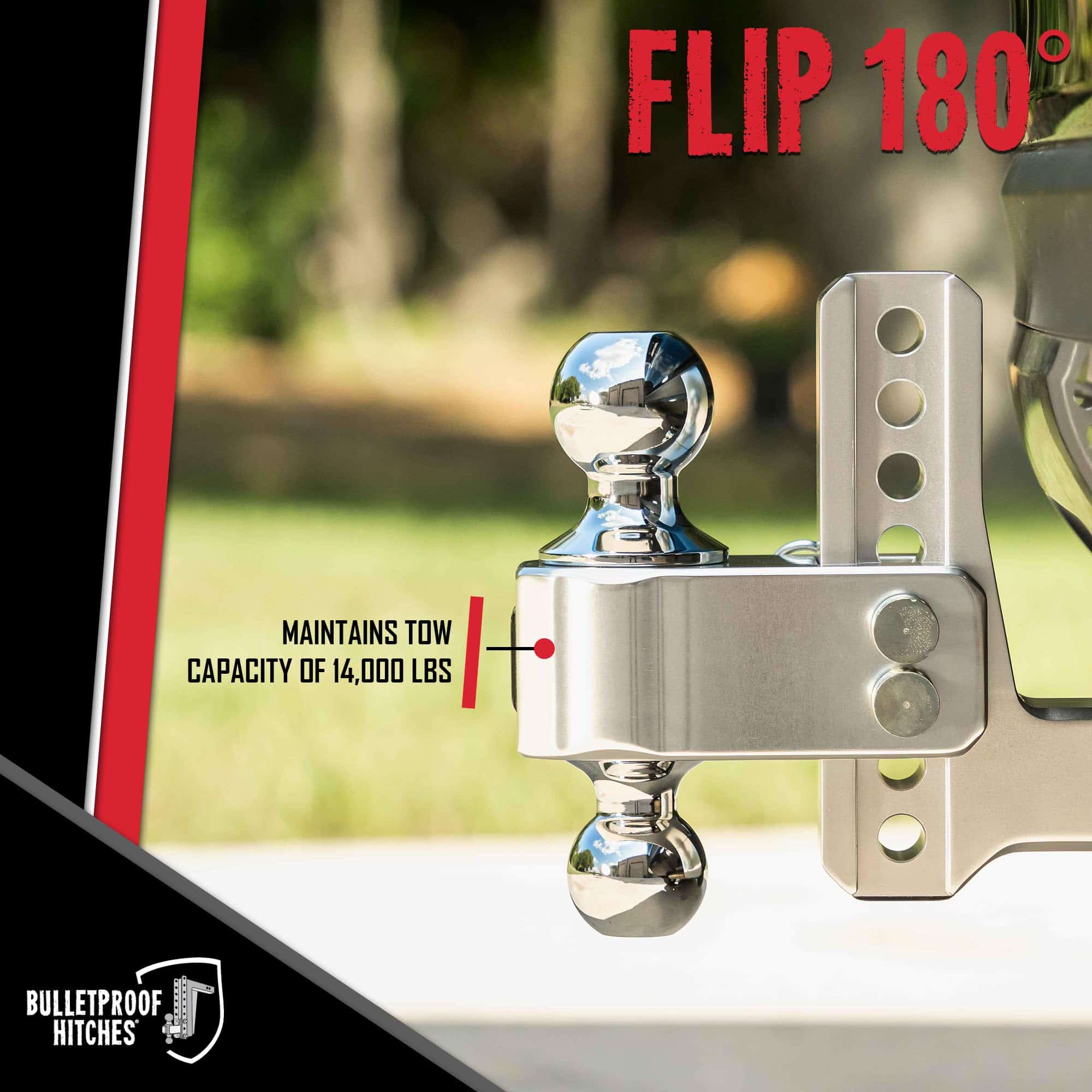 Enganche de Remolque de Aluminio de 2.0" de BulletProof - Imagen 5