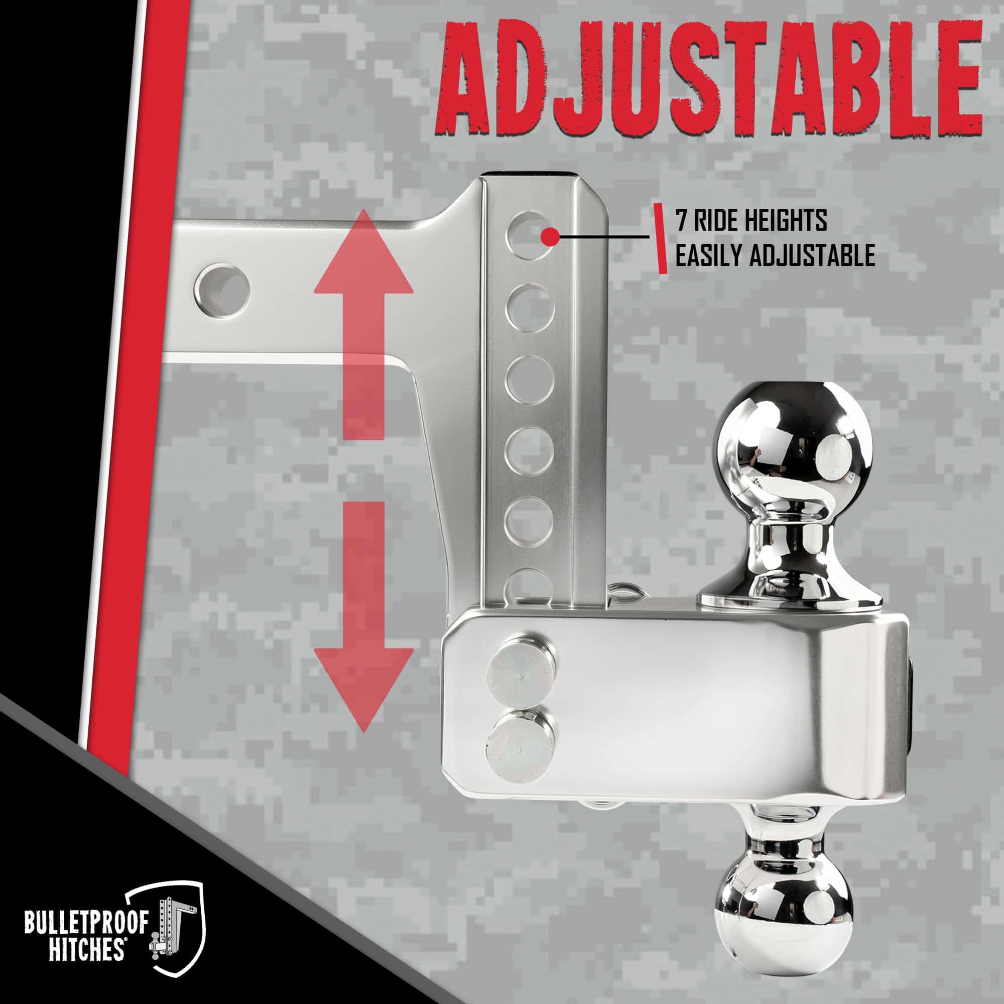 Enganche de Remolque de Aluminio de 2.0" de BulletProof - Imagen 4