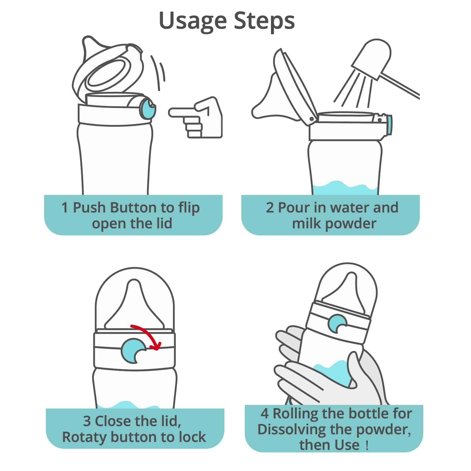 Biberón para Bebé Zkiwow de PPSU Natural con Diseño de Tapa - Imagen 5