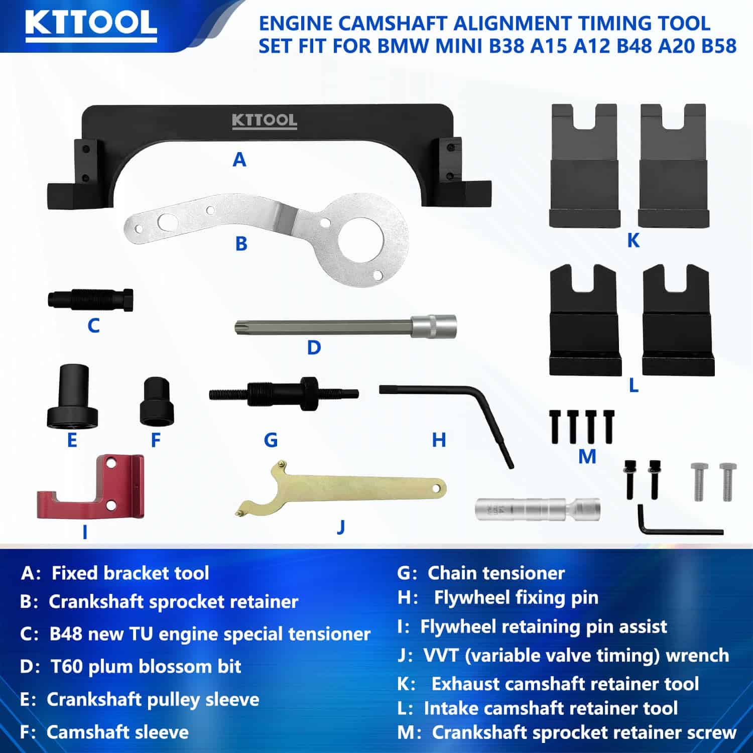 Kit de Bloqueo de Árbol de Levas de Herramientas de - Imagen 4