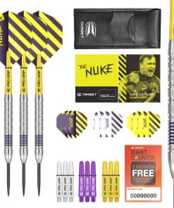 Set de Dardos de Punta de Acero Luke Littler 80% Tungsteno,