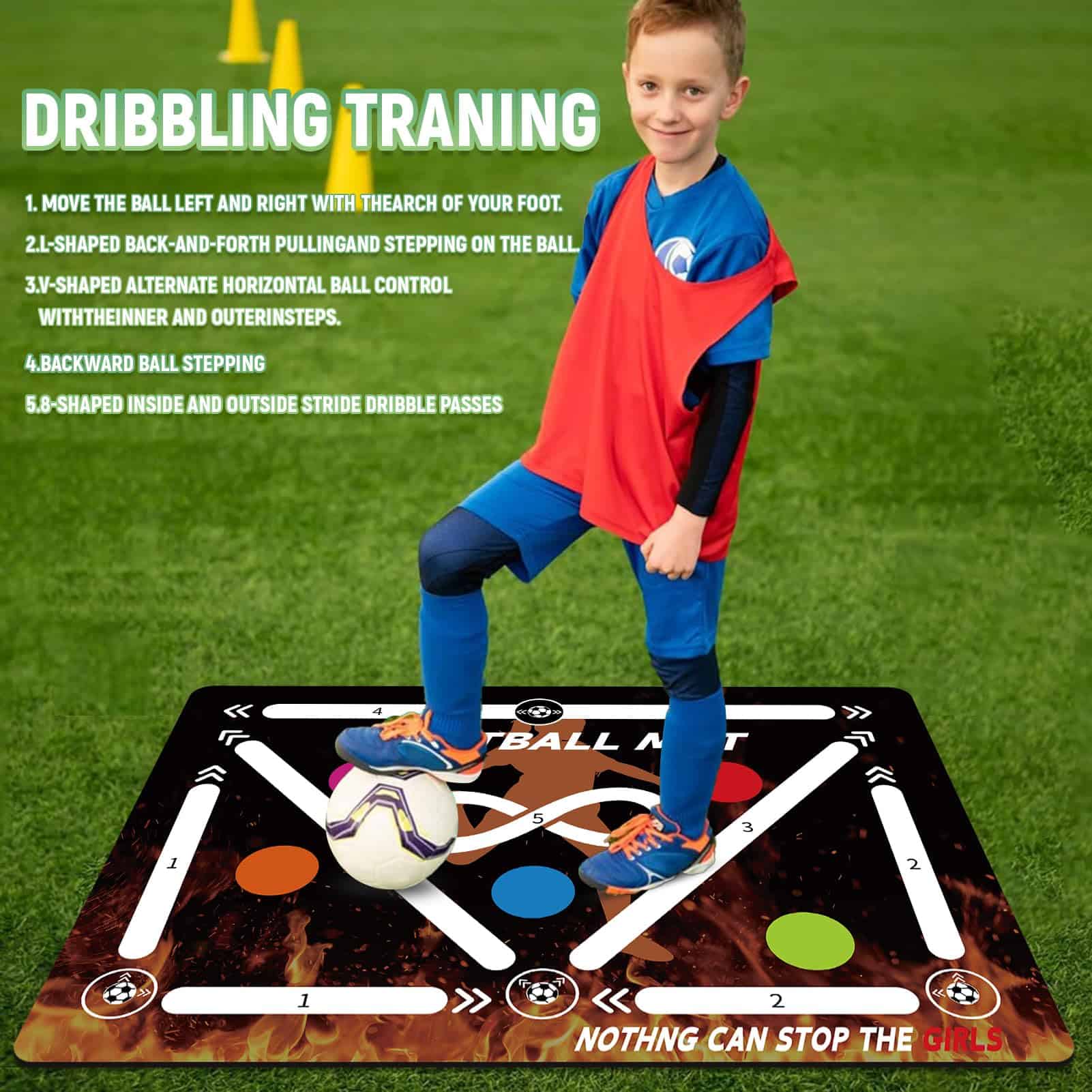 Tapete de Entrenamiento de Fútbol, Tapete para Entrenar el - Imagen 4