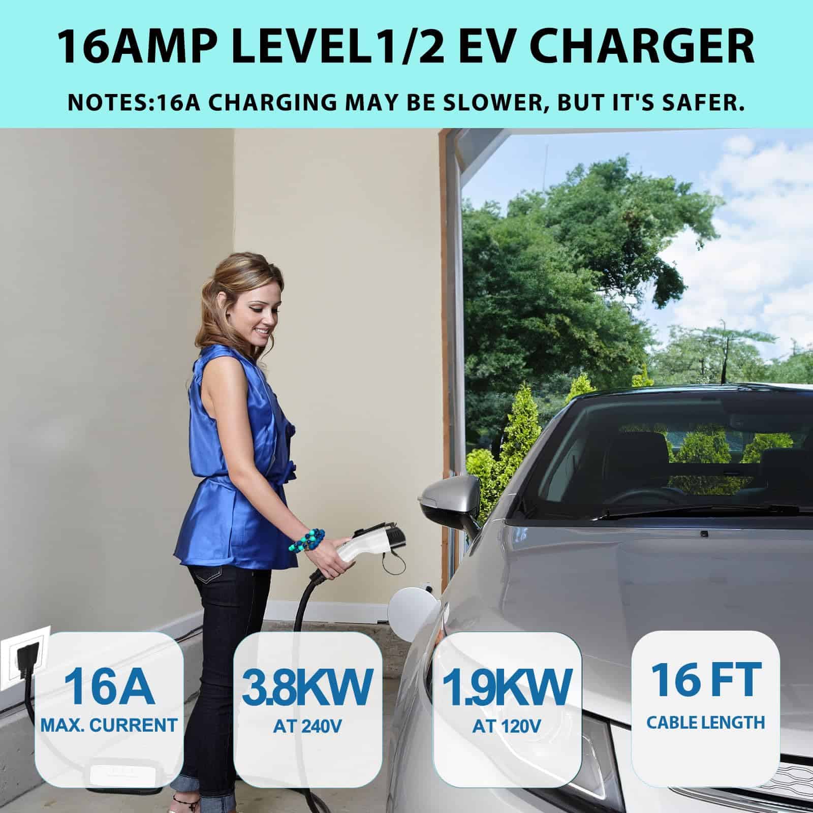 Cargador ENERGYGENIE para autos eléctricos Tesla y J1772, - Imagen 5