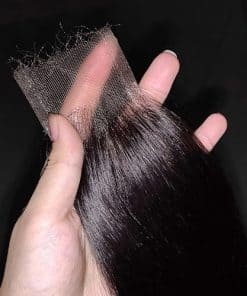 Cierre de Encaje HD 2x6 de 18 Pulgadas, Invisible y