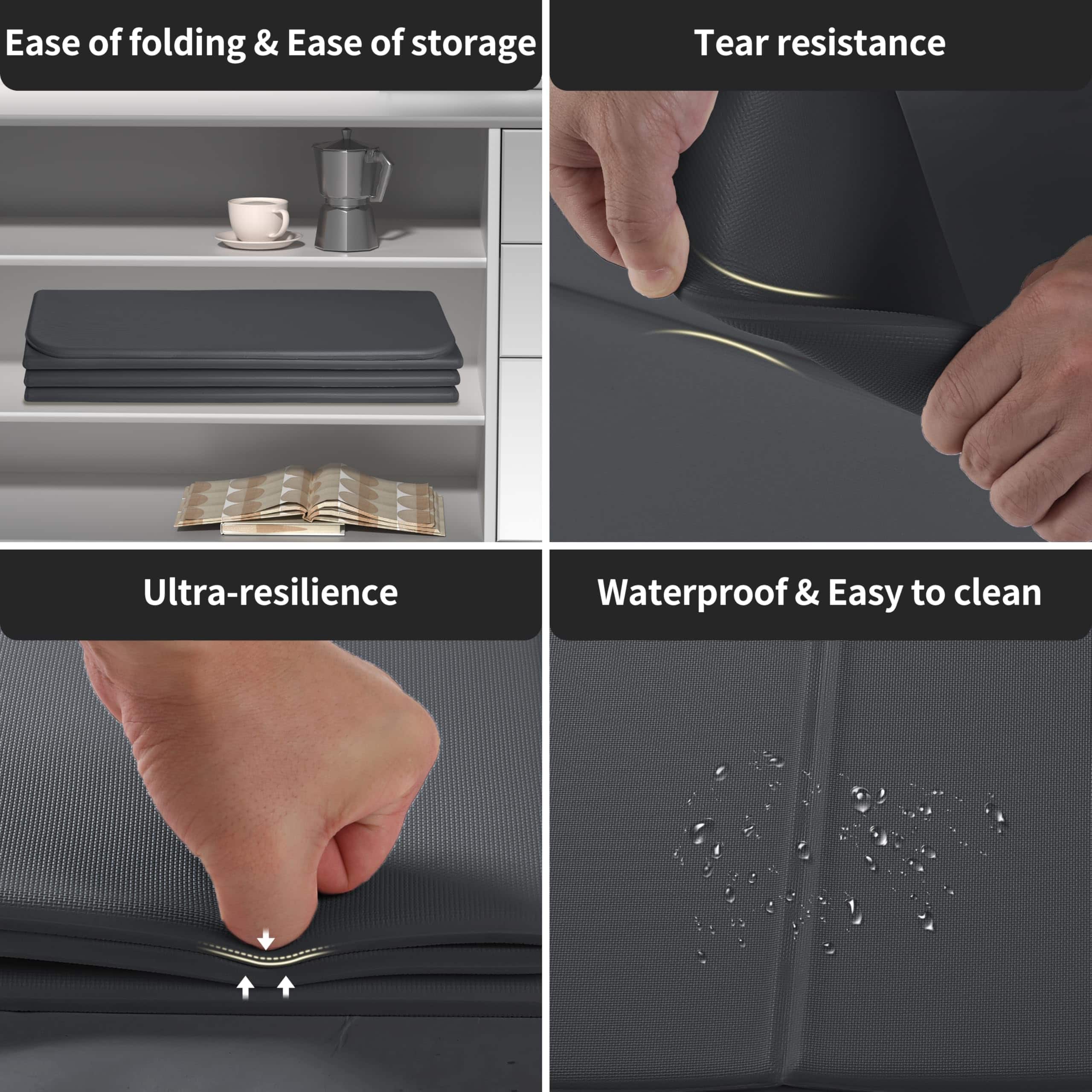 Tapete de Yoga para Niños Extra Grueso de -Negro - Imagen 5