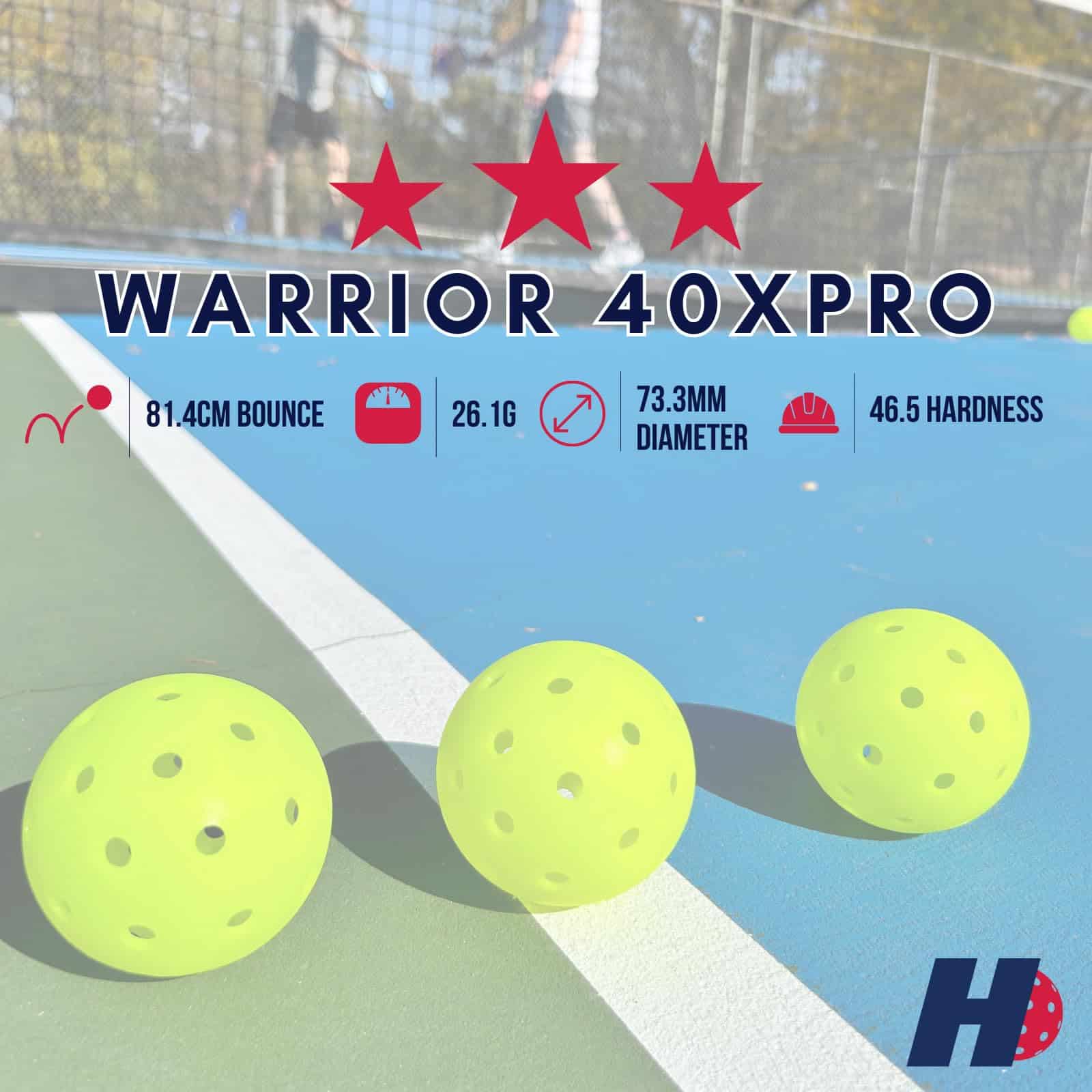 VeteranGO Hero Pickleball Warrior 40XPRO - Set de 12 - Imagen 5