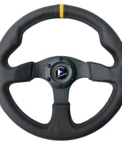 Volante Deportivo de 330mm con Fondo Plano de 3 Radios