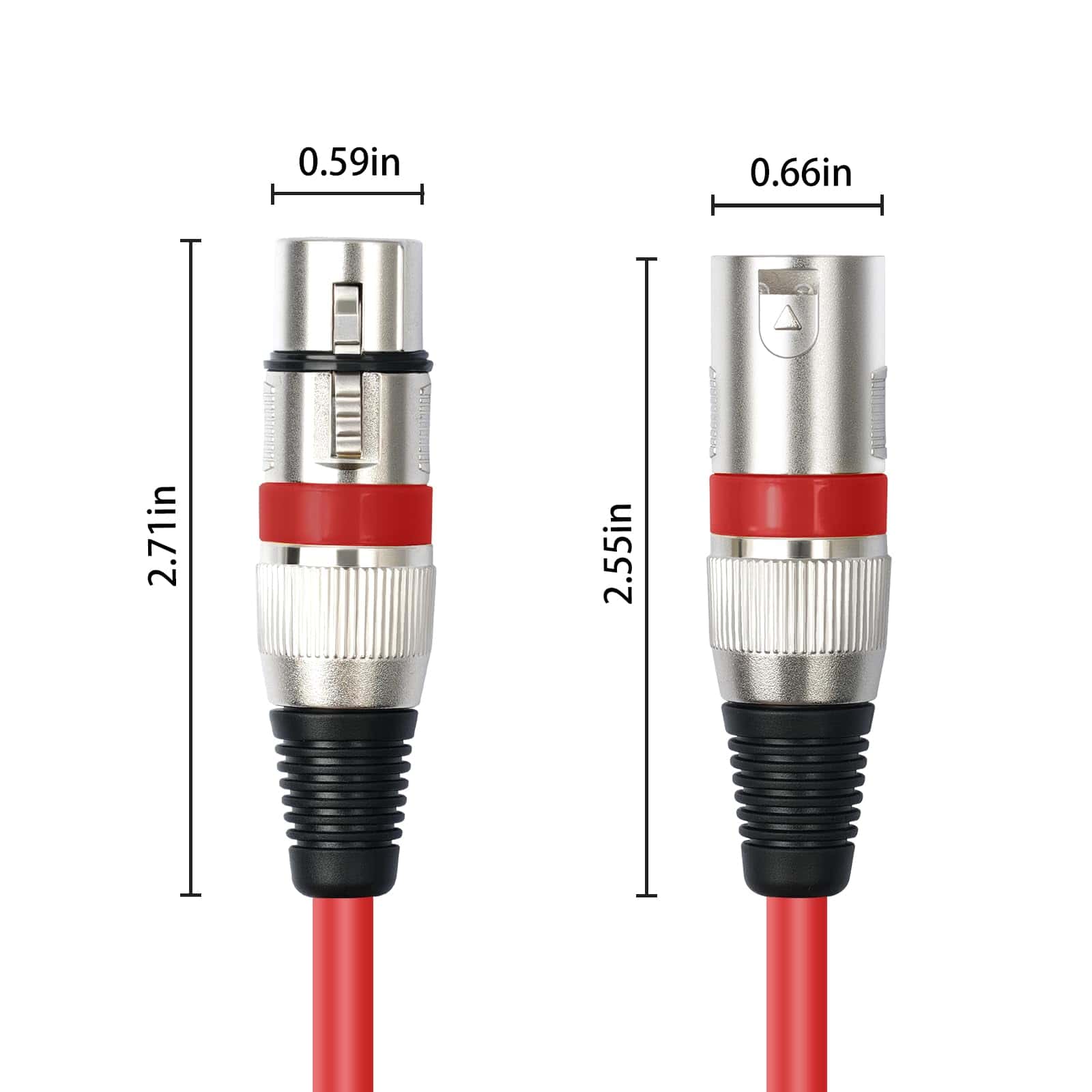 Cable XLR Yumiwoow de 50 pies 2 Pack - Cable de Micrófono - Imagen 4