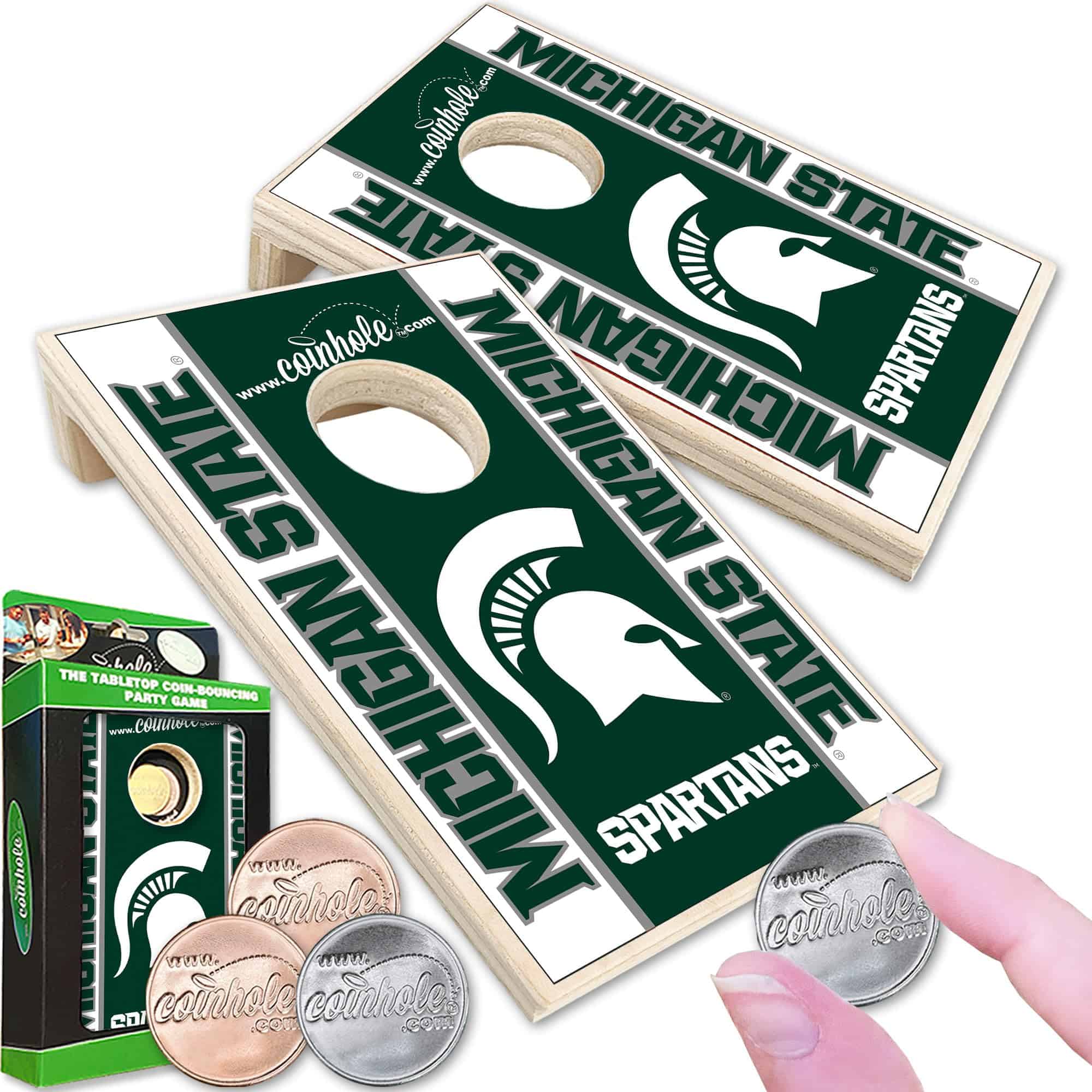Juego de mesa de Cornhole de sobremesa | -Spartans)