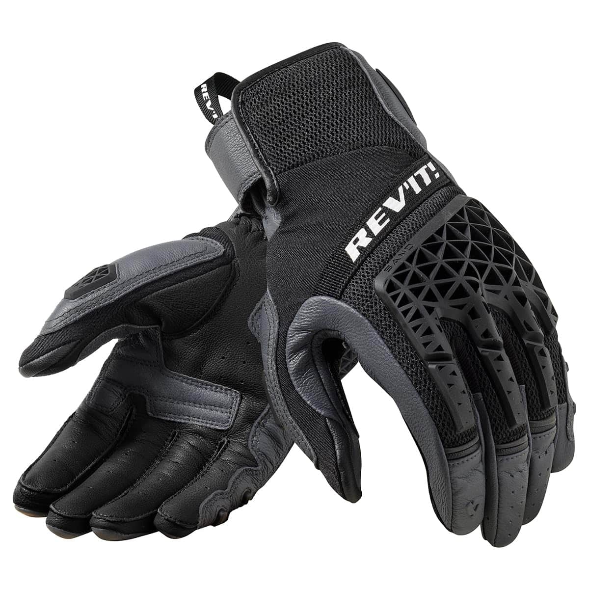Guantes de moto de aventura REV'IT! Sand 4 -Gris/Negro
