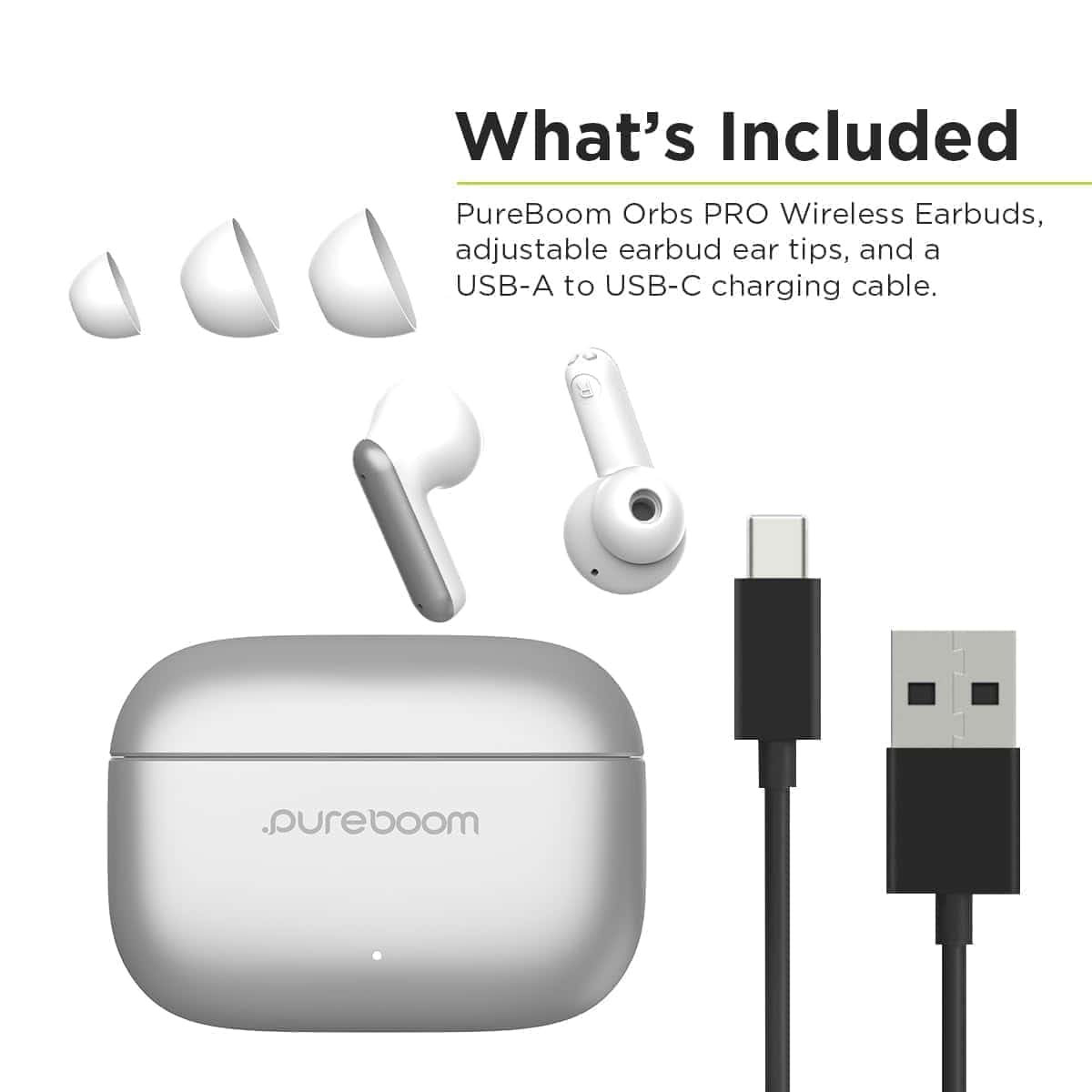 Audífonos inalámbricos PureGear PureBoom Orbs Pro con - Imagen 7