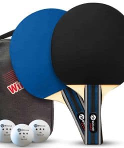 Set de 2 Raquetas de Ping Pong JP WinLook - Set Portátil de