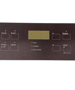 Overlay de Control de Horno de Piezas -Negro