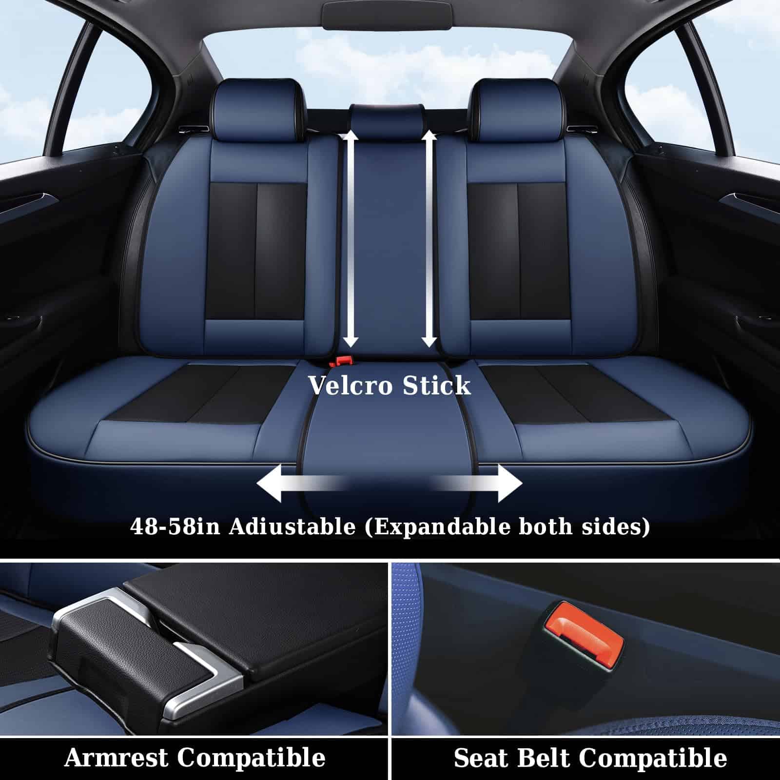 Cubiertas de asiento delantero y trasero para automóviles, - Imagen 3