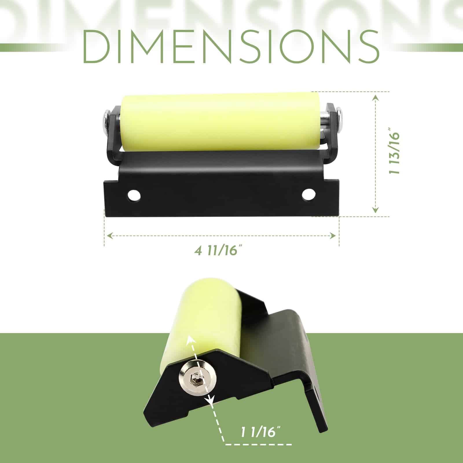 2 Paquete de Rodillo Deslizante J-36, Rodillo de Servicio - Imagen 3