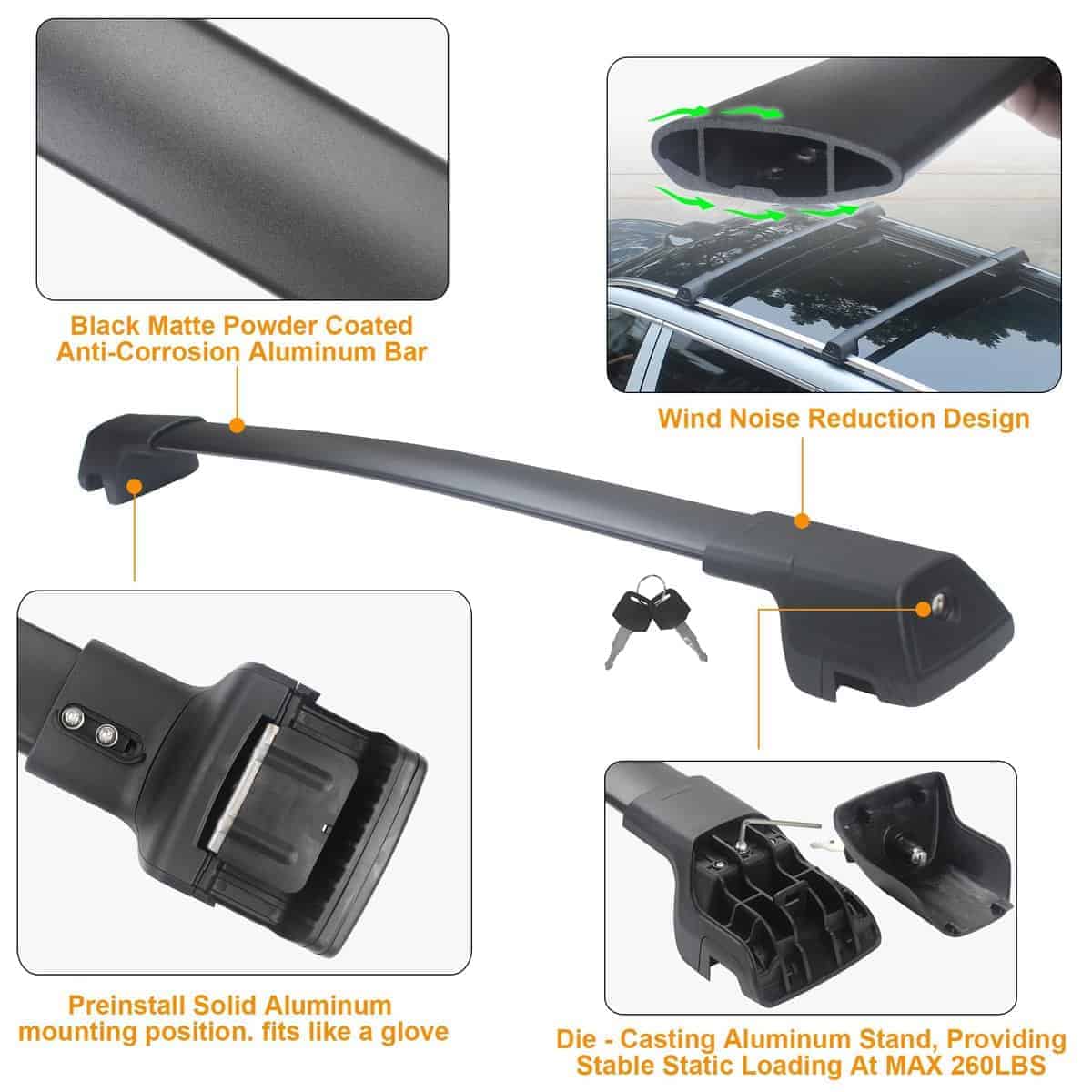 Barras transversales para porta equipajes de techo de alta - Imagen 6