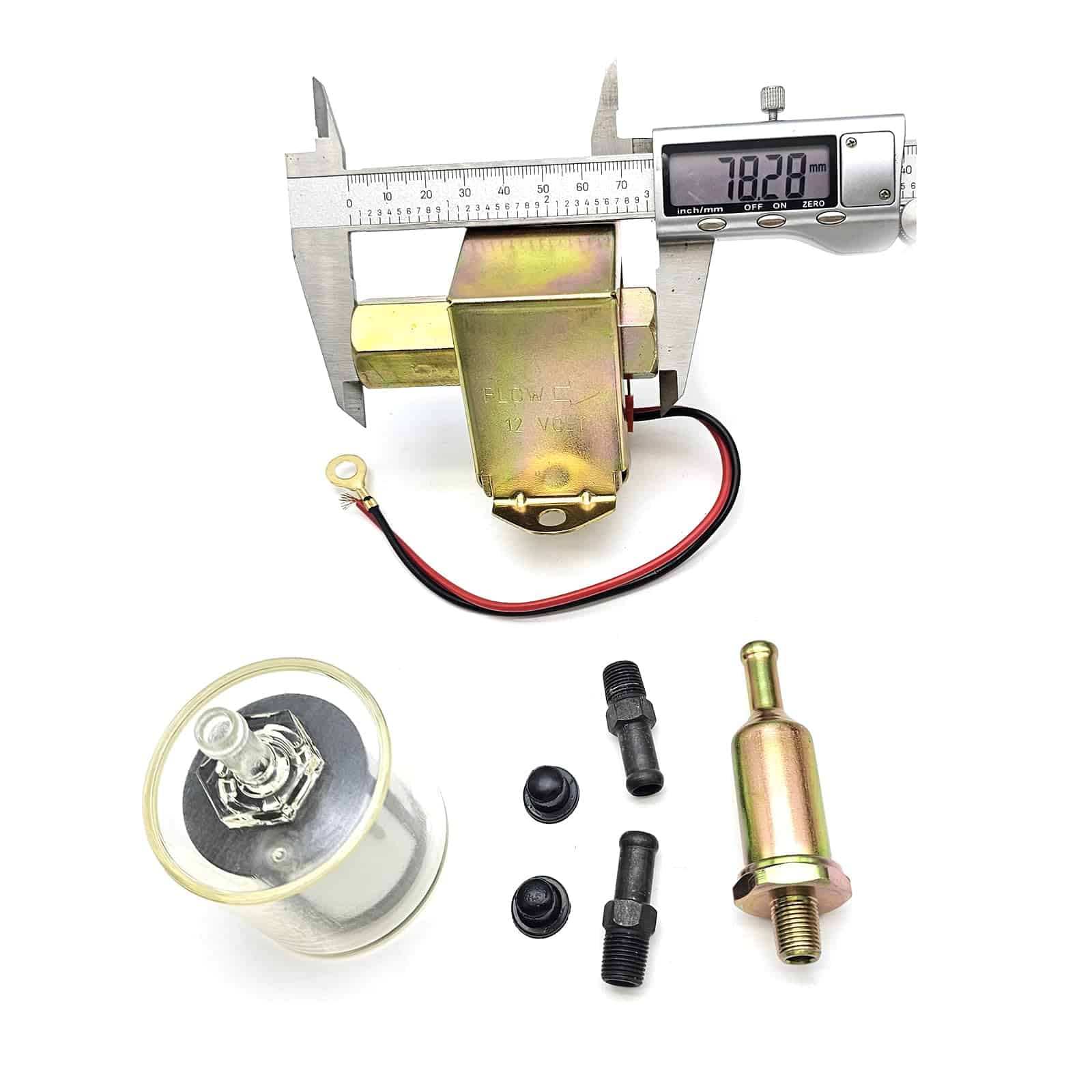 Bomba de Combustible 12V y Filtro para Cargadora - Imagen 3