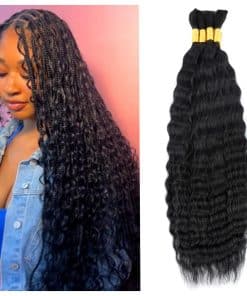 ZVBULK Super Wave Bulk Pelo Humano Ondulado Húmedo y Rizado