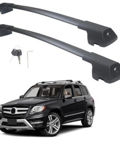 Barras transversales de techo bloqueables de alta -Negro