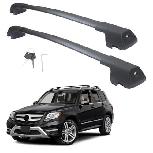 Barras transversales de techo bloqueables de alta -Negro