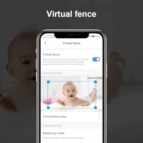 Monitor para Bebés bizv 2K con Soporte para Cuna, Rotación - Imagen 8