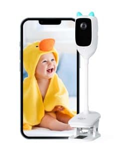 Monitor para Bebés bizv 2K con Soporte para Cuna, Rotación
