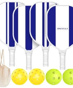 Juego de 4 Palas de Pickleball de Madera Premium Aprobadas