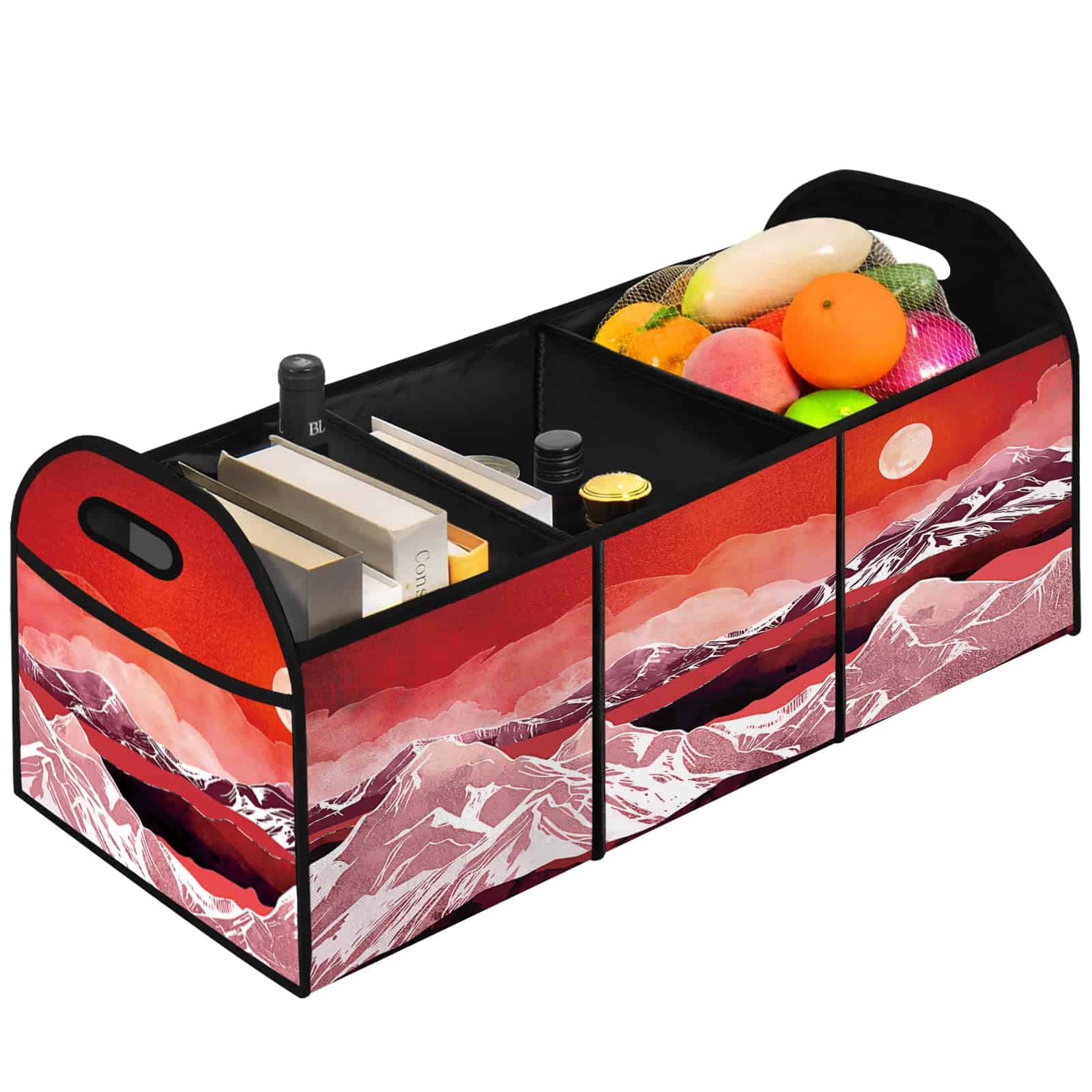 LRERNAJF Organizador de Maletero para Coche 50L Abstract