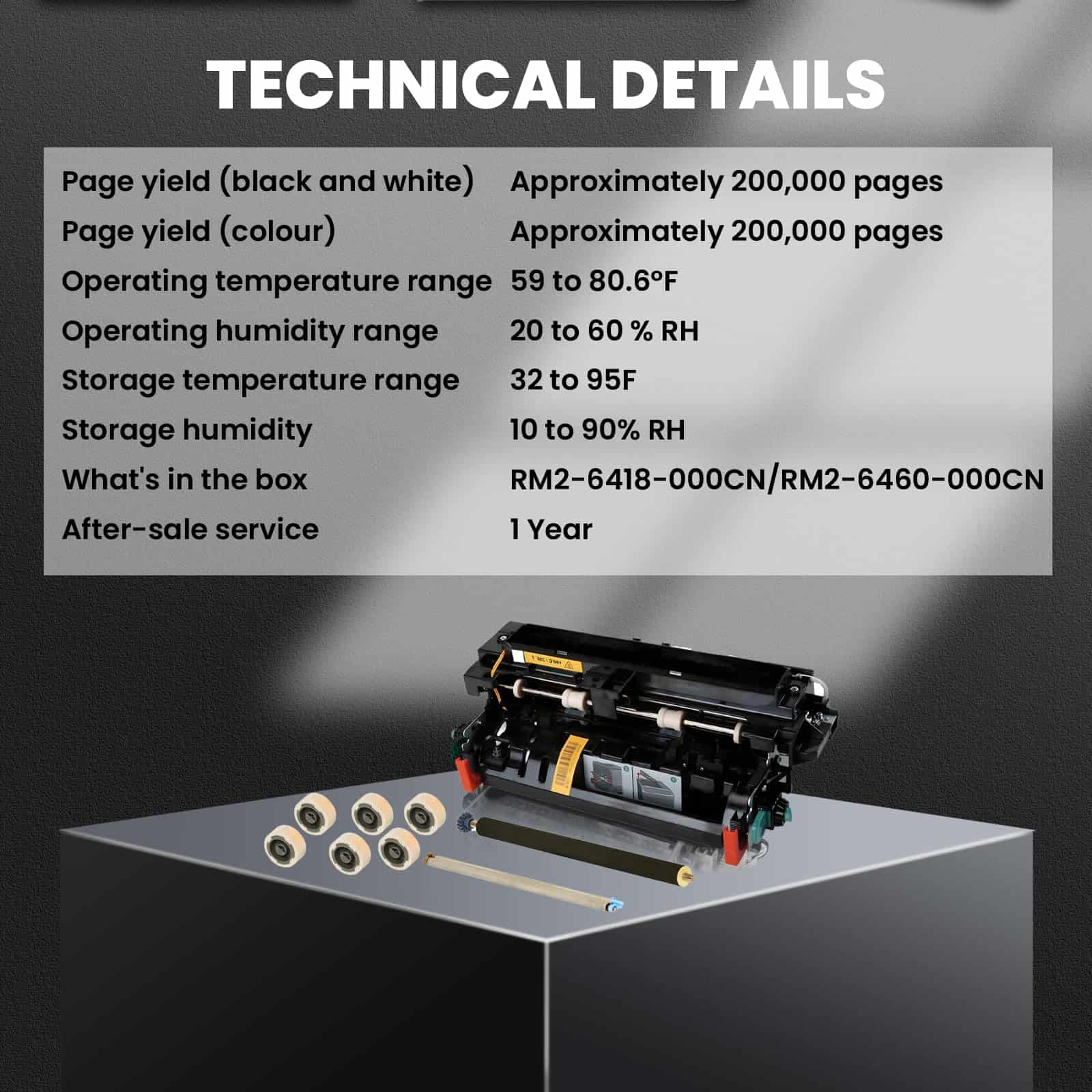 Kit de Mantenimiento de Impresora 41X1225, Kit de Fusor - Imagen 6