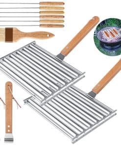 2Pcs Rodillo para Perritos Calientes para Parrilla con 6PCS