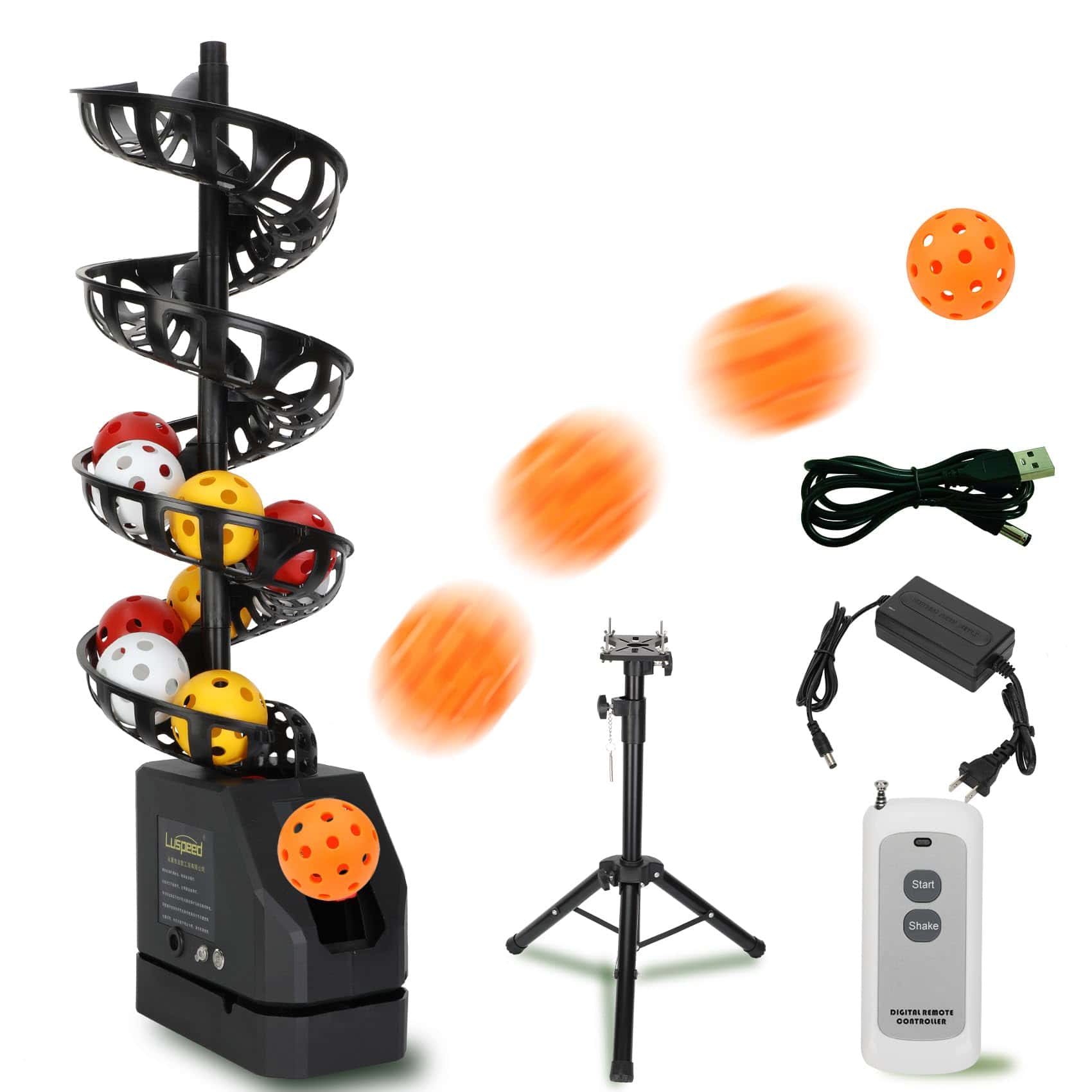Máquina lanzadora de Pickleball con control remoto, puede