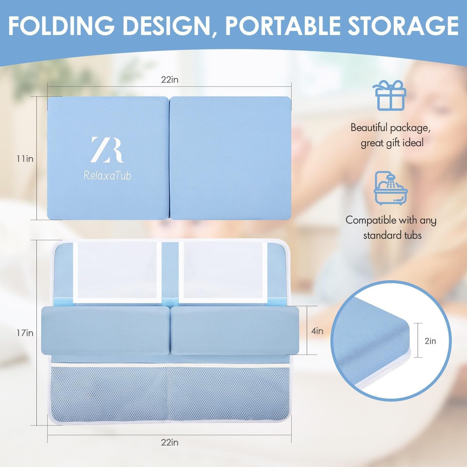 Set de Rodillera de Baño RelaXatub y Almohadilla de - Imagen 5