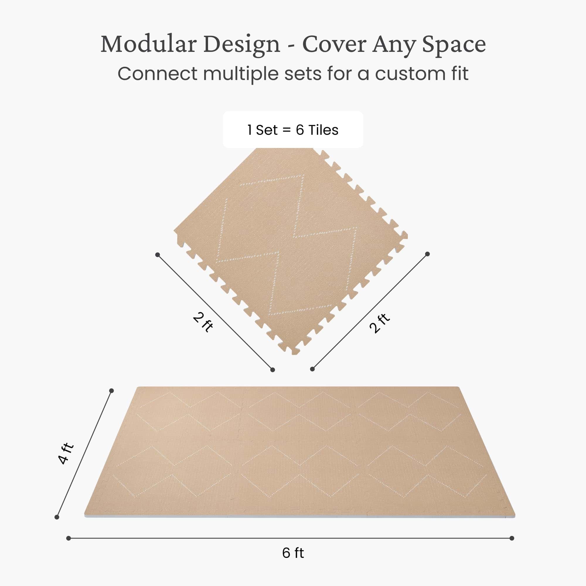 Tapete de juego Toddlekind - Tapete de espuma -Arena - Imagen 4