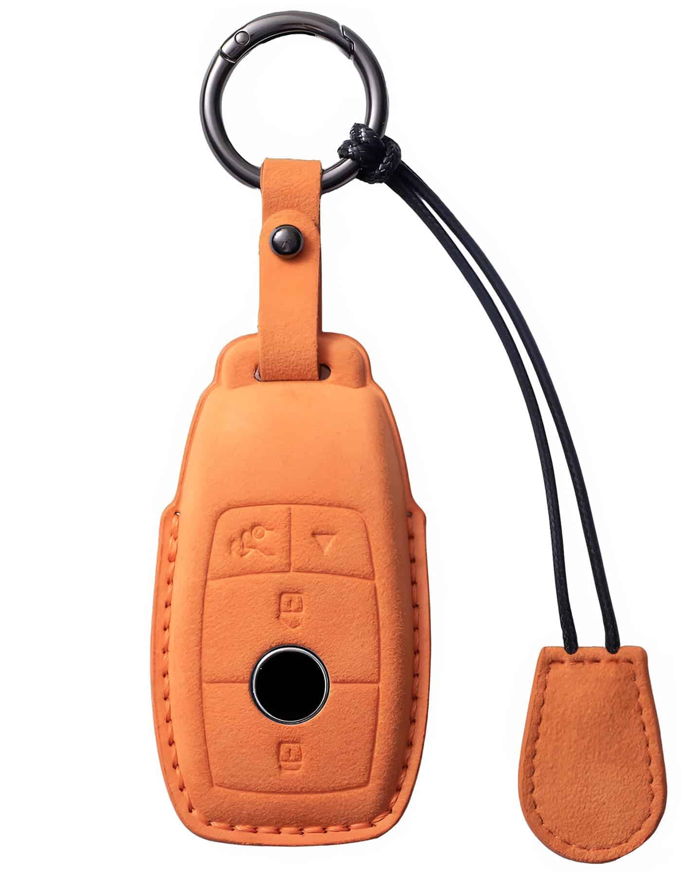 Funda de llavero para Mercedes Benz de cuero genuino de