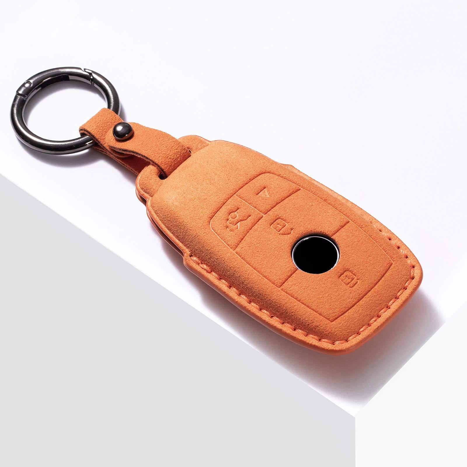 Funda de llavero para Mercedes Benz de cuero genuino de - Imagen 3