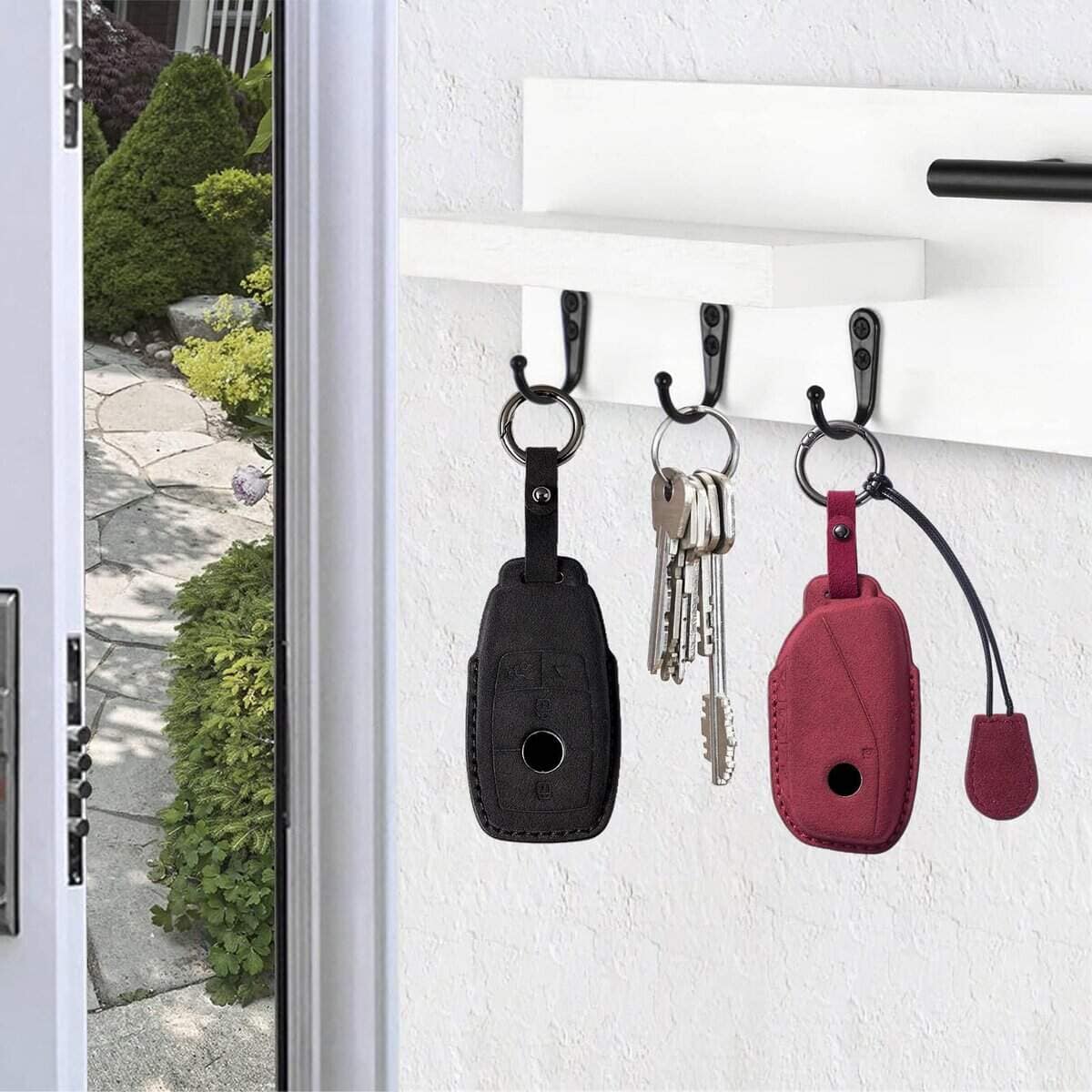 Funda de llave de cuero genuino de gamuza para BMW - Imagen 6