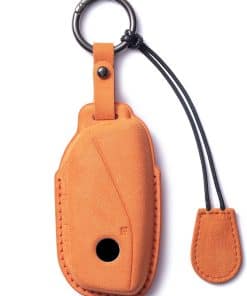 Funda de llave CDYSIKLL para BMW de gamuza de cuero con