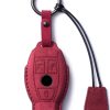 Funda de llave de cuero genuino de gamuza CDYSIKLL para