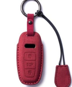 Funda de llave CDYSIKLL para Audi, funda de cuero genuino