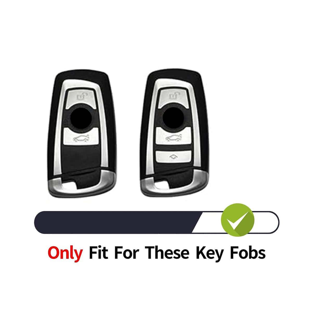 Funda de llave de cuero genuino de gamuza para BMW - Imagen 7