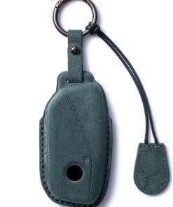 Funda de llave CDYSIKLL para BMW de ante de cuero con