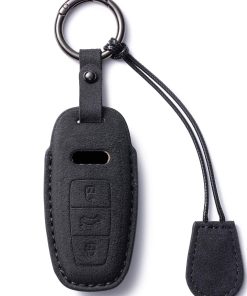 Funda para Llave de Coche Audi, Funda de Cuero Genuino de