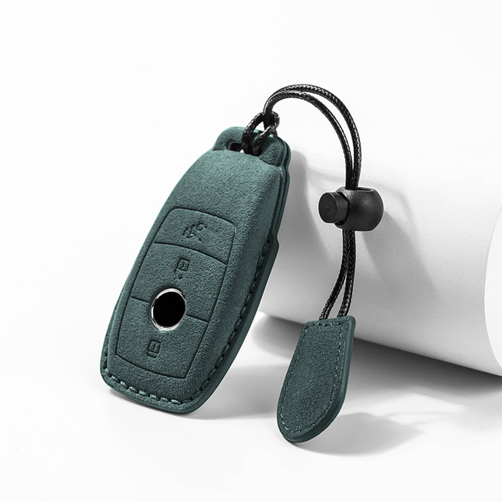 Funda de llave para Mercedes Benz en piel de gamuza con - Imagen 4