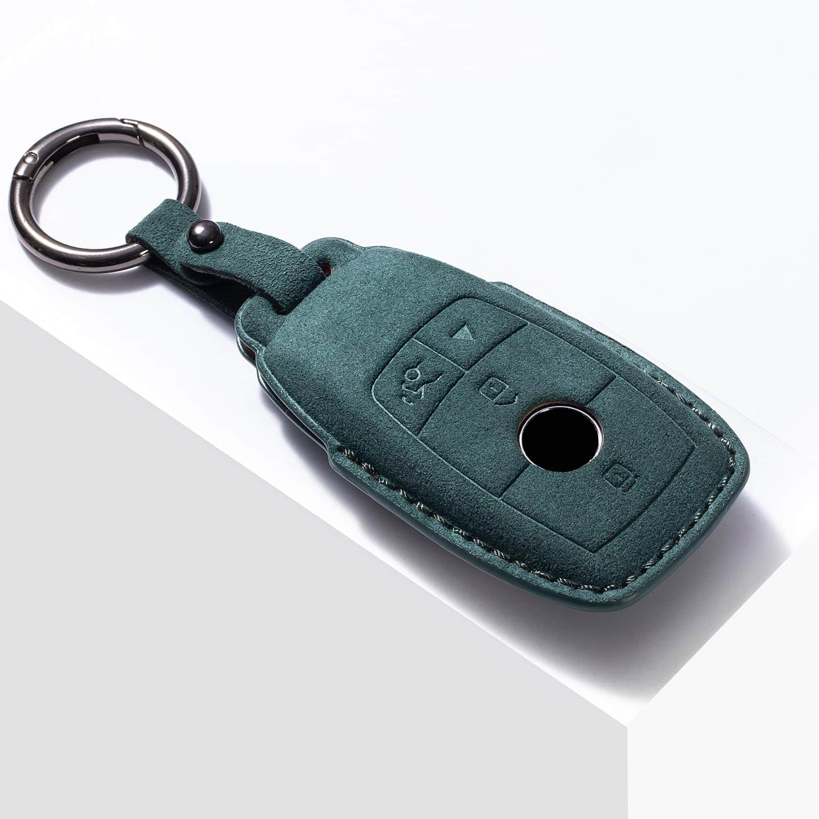 Funda de llave para Mercedes Benz en piel de gamuza con - Imagen 3