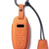 Funda de llave CDYSIKLL para Audi, Cubierta de cuero