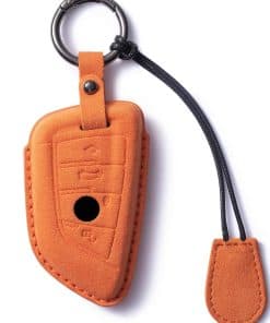 Funda de Llavero de Cuero Genuino de Gamuza CDYSIKLL para