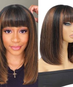 Peluca Bob Recta en Capas 1b/30 de Cabello Humano con