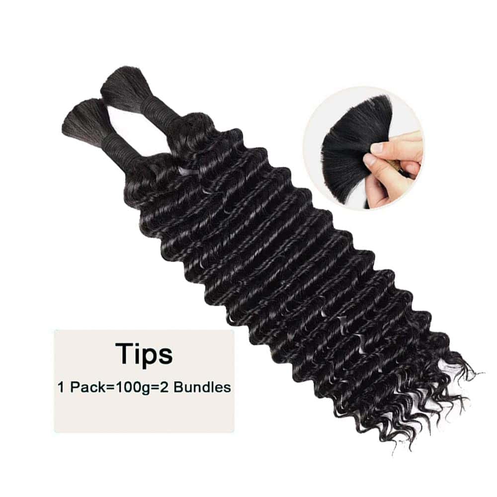 Cabello para Trenzas de Pelo Humano de 20 Pulgadas para - Imagen 4