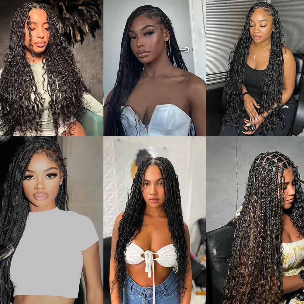 Cabello para Trenzas de Pelo Humano de 20 Pulgadas para - Imagen 9